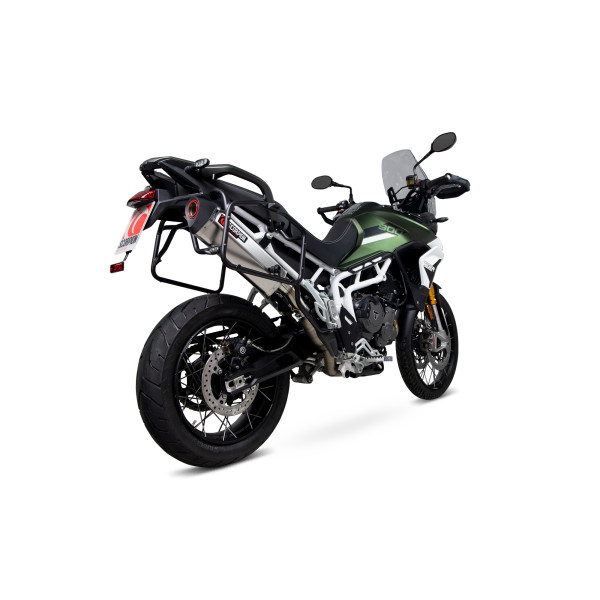 Scorpion Exhaust Triumph Tiger 900 (all models) 2020 - 2023 Serket Parallel Slip-on Titanium Sleeve